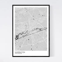 Load image into Gallery viewer, Warrington City Map Print