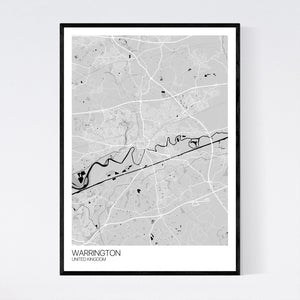 Warrington City Map Print