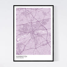 Load image into Gallery viewer, Warrington City Map Print