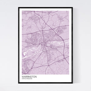 Warrington City Map Print