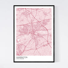 Load image into Gallery viewer, Warrington City Map Print