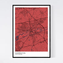 Load image into Gallery viewer, Warrington City Map Print