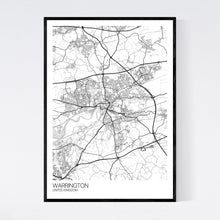 Load image into Gallery viewer, Warrington City Map Print