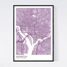 Load image into Gallery viewer, Washington City Map Print