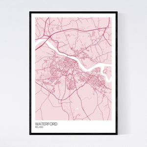 Map of Waterford, Ireland