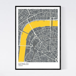 Waterloo Neighbourhood Map Print