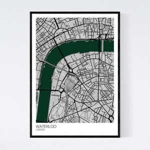 Waterloo Neighbourhood Map Print