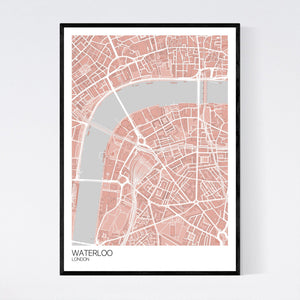 Waterloo Neighbourhood Map Print