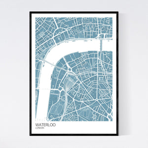 Waterloo Neighbourhood Map Print