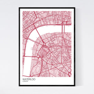Map of Waterloo, London