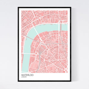 Waterloo Neighbourhood Map Print
