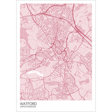 Load image into Gallery viewer, Map of Watford, United Kingdom