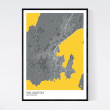 Load image into Gallery viewer, Wellington City Map Print