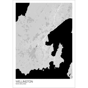 Map of Wellington, New Zealand
