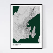 Load image into Gallery viewer, Wellington City Map Print