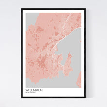 Load image into Gallery viewer, Wellington City Map Print