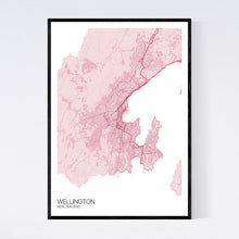 Load image into Gallery viewer, Wellington City Map Print