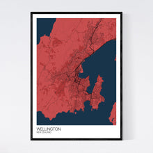 Load image into Gallery viewer, Wellington City Map Print