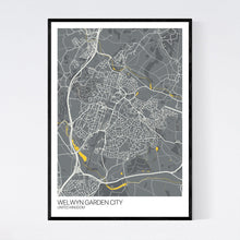 Load image into Gallery viewer, Map of Welwyn Garden City, United Kingdom