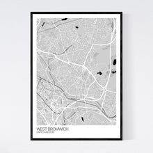 Load image into Gallery viewer, West Bromwich City Map Print