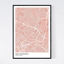 Load image into Gallery viewer, West Bromwich City Map Print