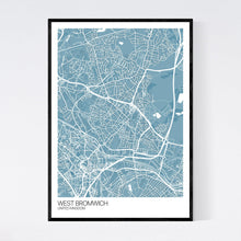Load image into Gallery viewer, West Bromwich City Map Print