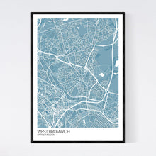 Load image into Gallery viewer, West Bromwich City Map Print