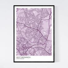 Load image into Gallery viewer, West Bromwich City Map Print