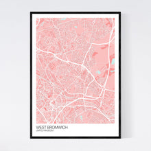 Load image into Gallery viewer, West Bromwich City Map Print