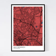 Load image into Gallery viewer, Map of West Bromwich, United Kingdom
