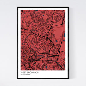 Map of West Bromwich, United Kingdom