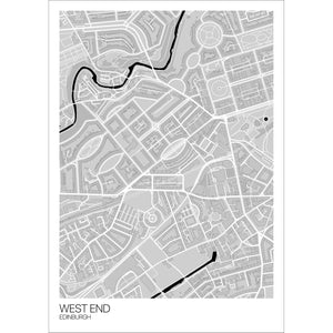 Map of West End, Edinburgh