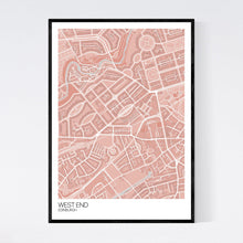 Load image into Gallery viewer, West End Neighbourhood Map Print
