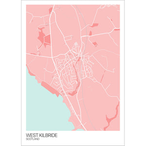 Map of West Kilbride, Scotland
