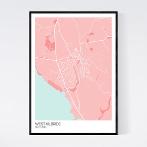 Map of West Kilbride, Scotland