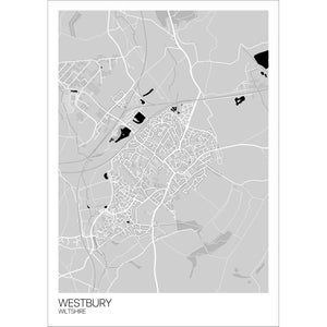 Map of Westbury, Wiltshire