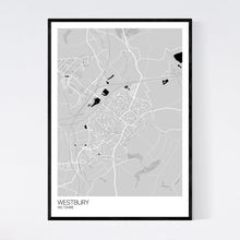 Load image into Gallery viewer, Map of Westbury, Wiltshire