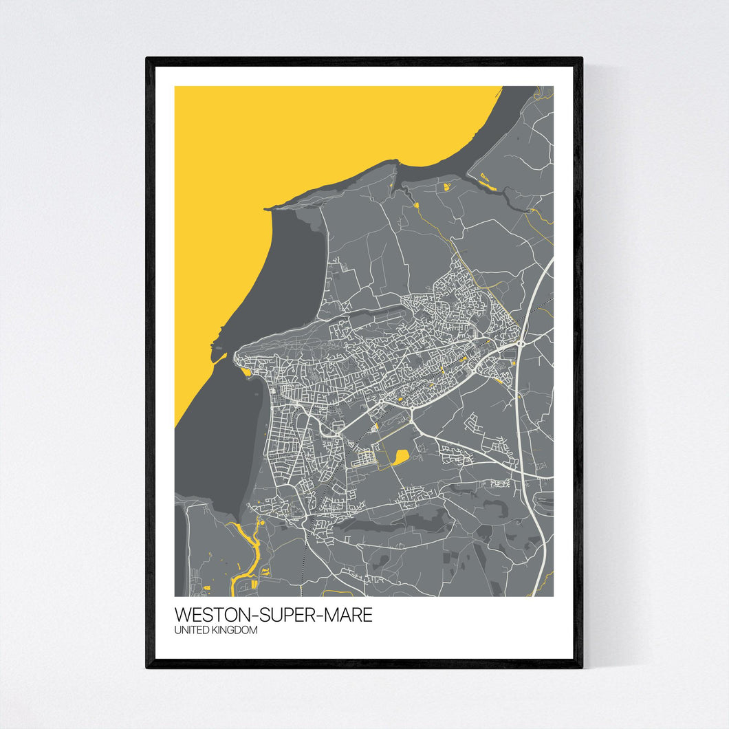 Weston-super-Mare City Map Print