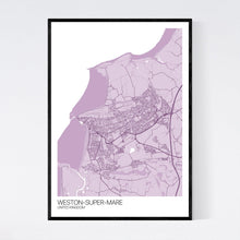 Load image into Gallery viewer, Weston-super-Mare City Map Print