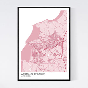 Map of Weston-super-Mare, United Kingdom