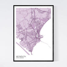 Load image into Gallery viewer, Weymouth City Map Print