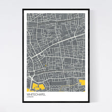 Load image into Gallery viewer, Whitechapel Neighbourhood Map Print