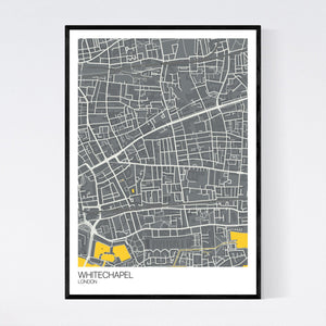 Whitechapel Neighbourhood Map Print