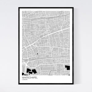 Whitechapel Neighbourhood Map Print