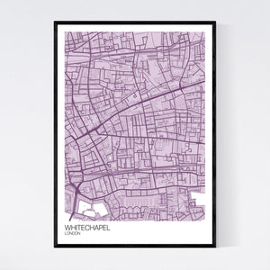 Map of Whitechapel, London