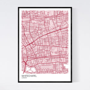 Whitechapel Neighbourhood Map Print