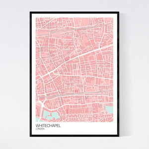 Whitechapel Neighbourhood Map Print