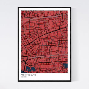 Whitechapel Neighbourhood Map Print