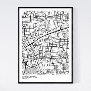 Whitechapel Neighbourhood Map Print