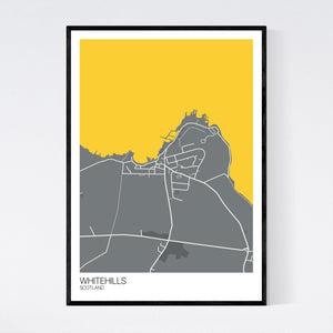 Whitehills Town Map Print